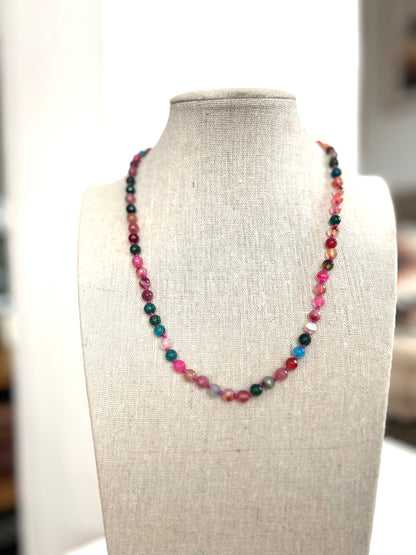 Collar piedras colores