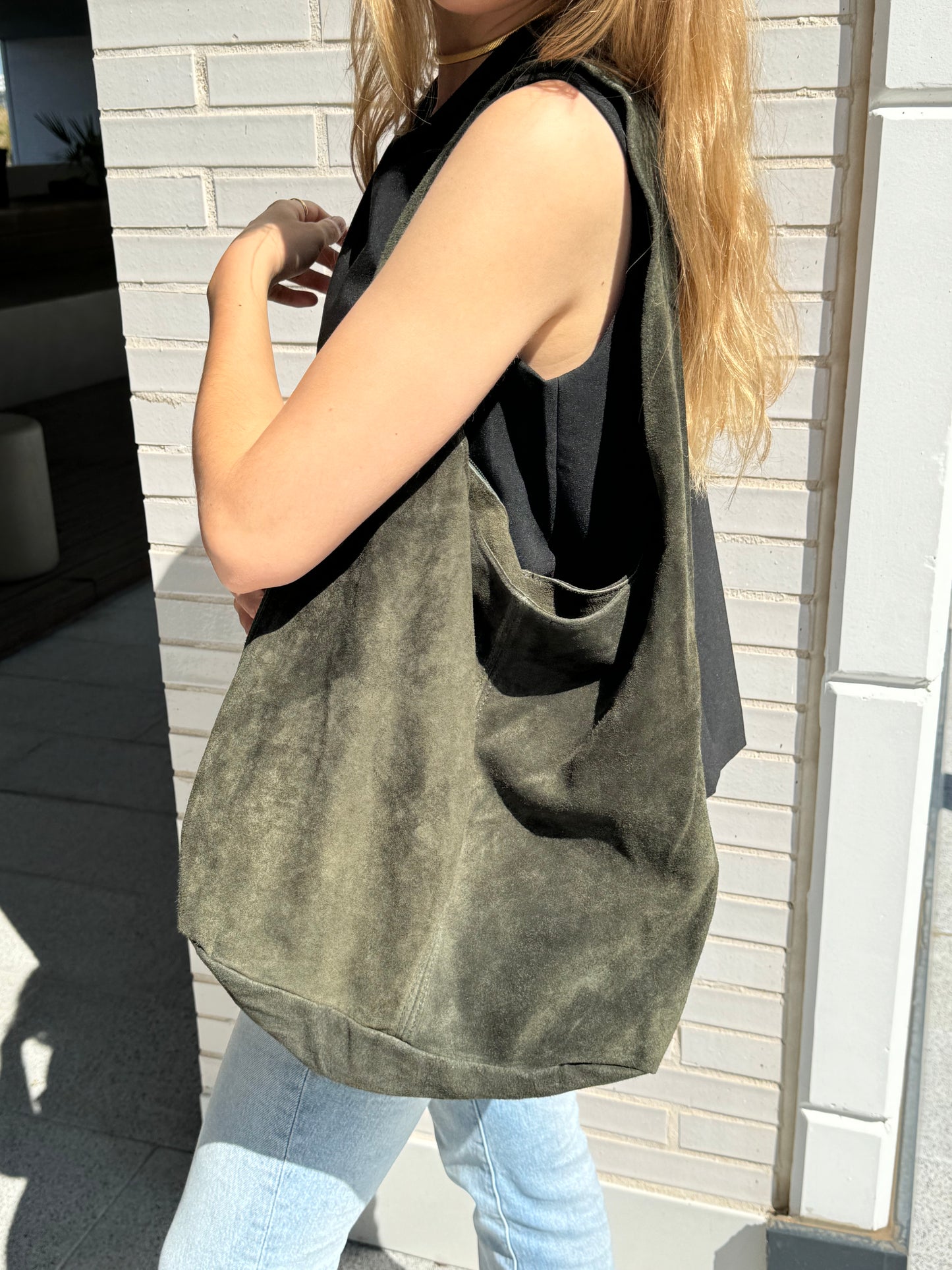 Bolso saco verde