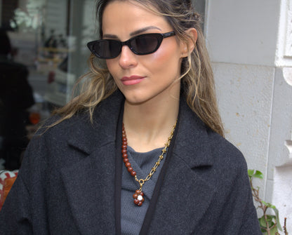 Collar Elena Marrón