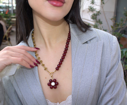 Collar Elena Granate